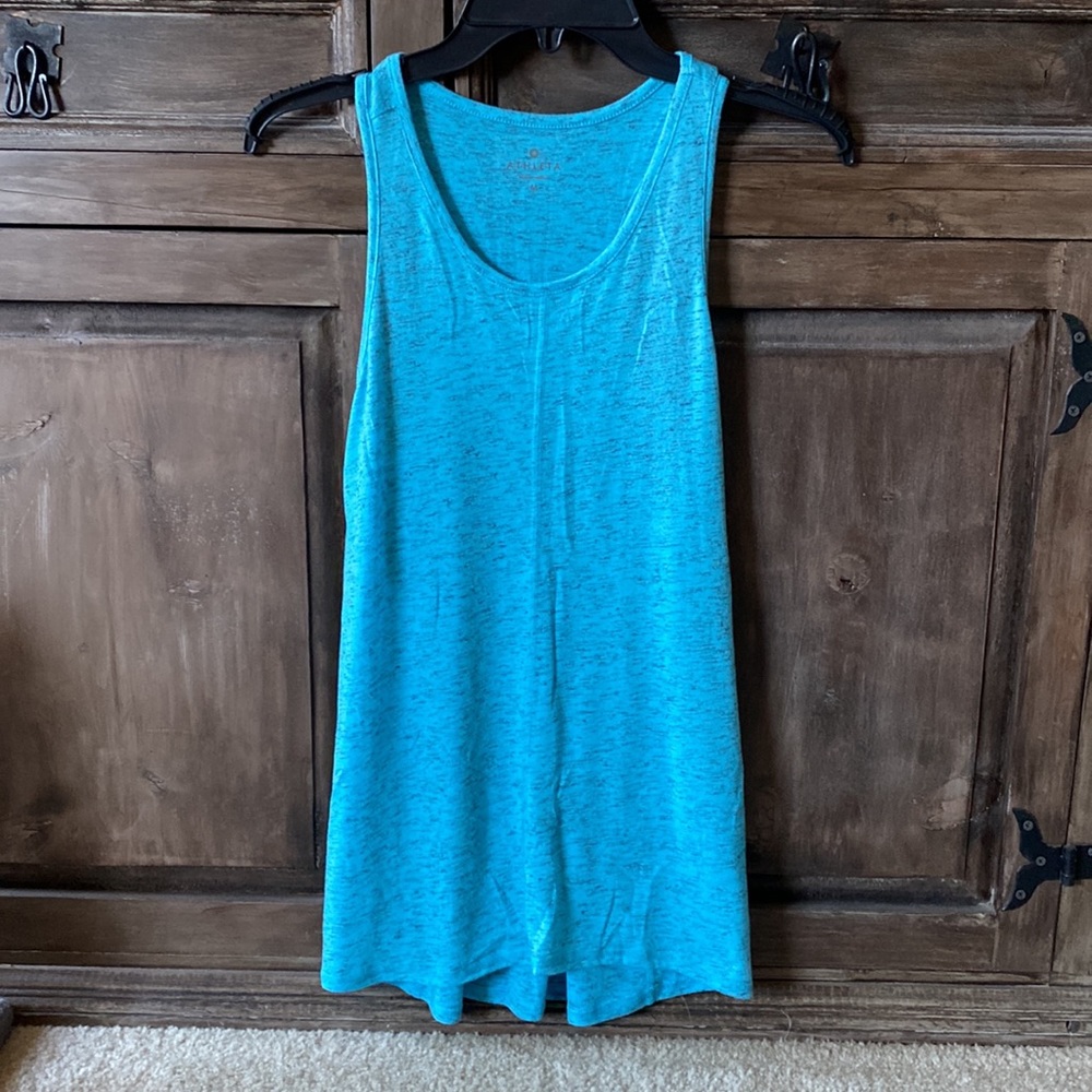 Athleta crossroads tank- turquoise- medium